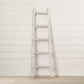 Screen Gems 5 Step Blankrock Decorative Wooden Ladder White