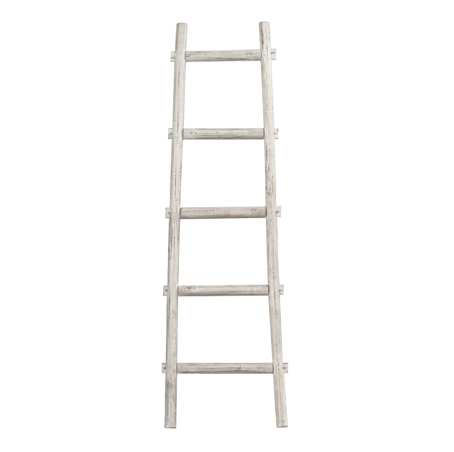 Screen Gems 5 Step Blankrock Decorative Wooden Ladder White