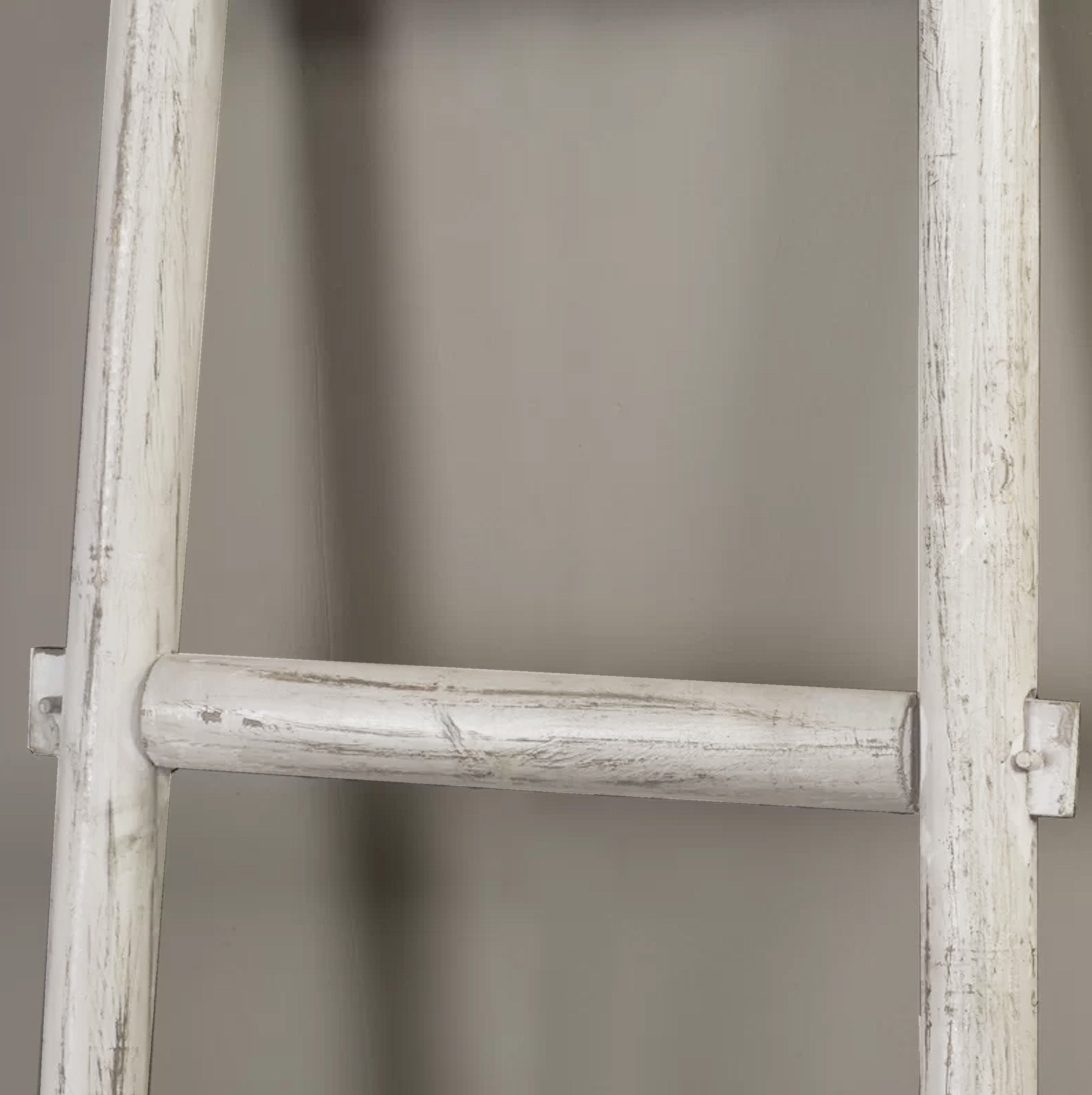 Screen Gems 5 Step Blankrock Decorative Wooden Ladder White-zoom-4