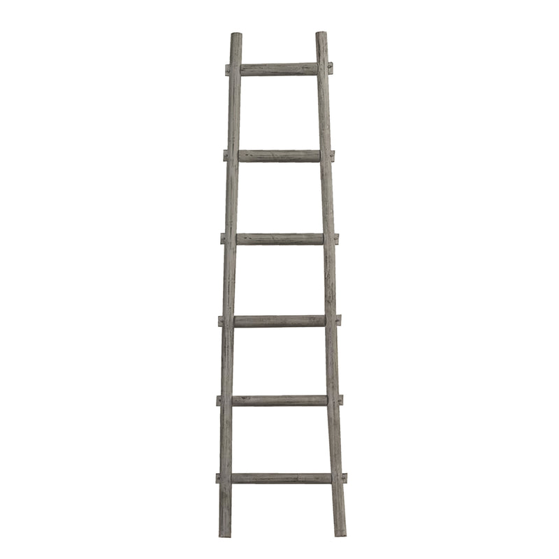Screen Gems 6 Step Blankrock Decorative Wooden Ladder Grey-zoom-
