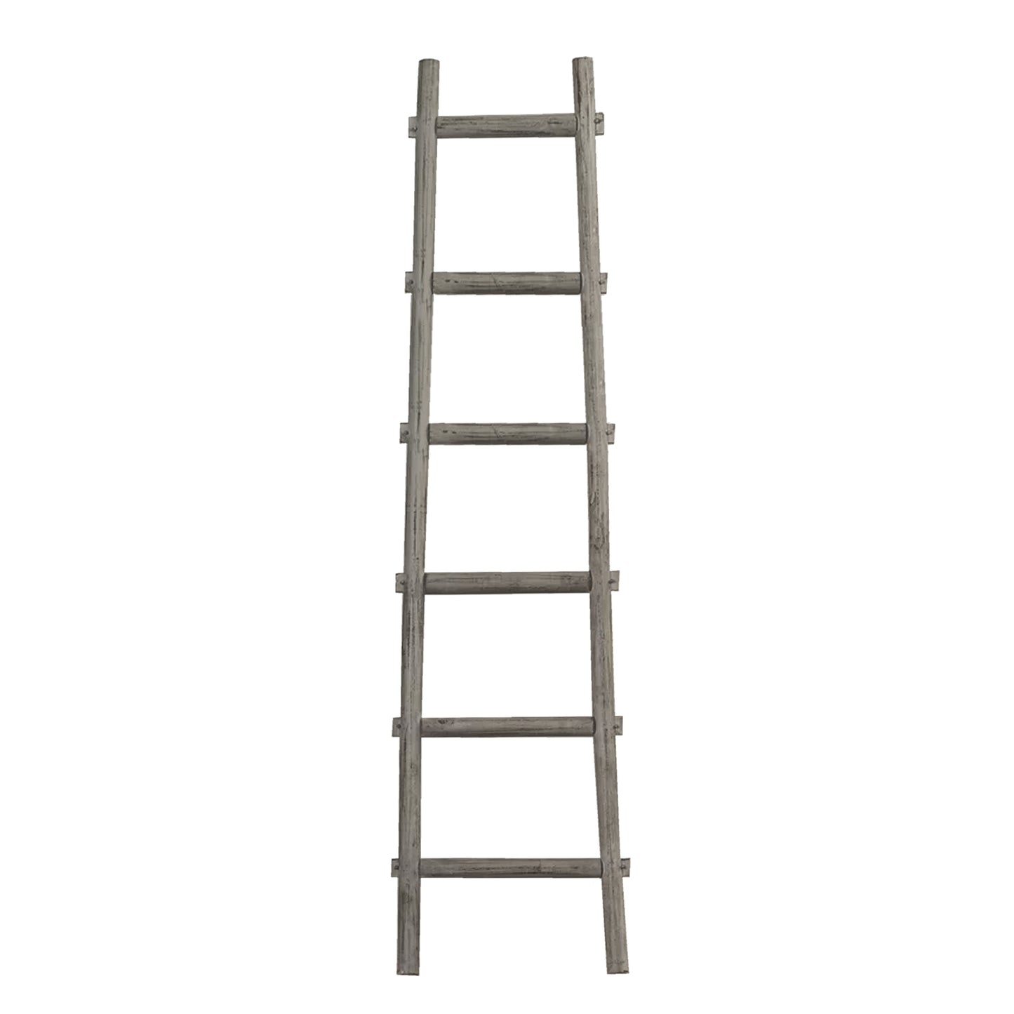 Screen Gems 6 Step Blankrock Decorative Wooden Ladder Grey