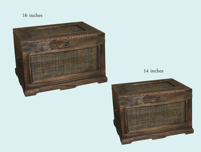 S/2 Wooden Storage Box-zoom-