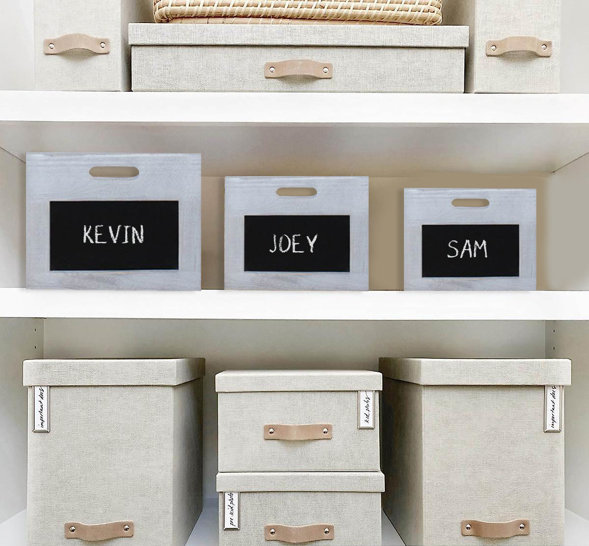 S/3 Storage Box With Chalkboard Grey-zoom-4