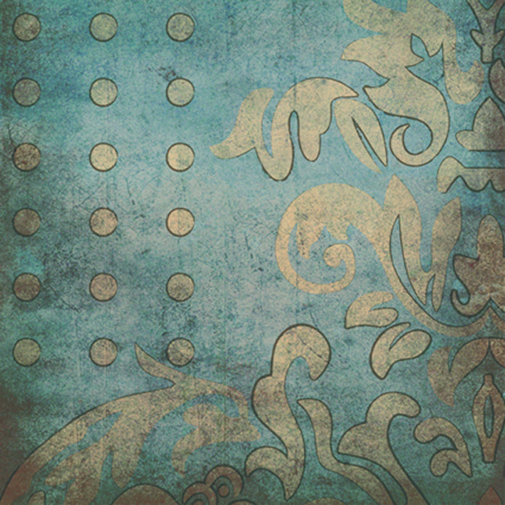 Abstract Style Blue Canvas Printing Wall Art 36" X 63"-zoom-1