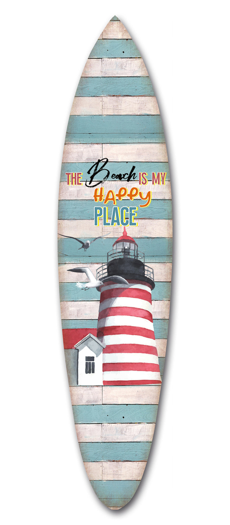 Screen Gems Lighthouse Surfboard Wall Art-zoom-