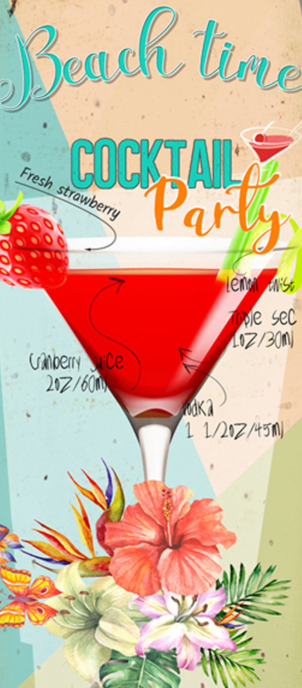 Screen Gems Cocktail Surfboard Wall Art-zoom-3