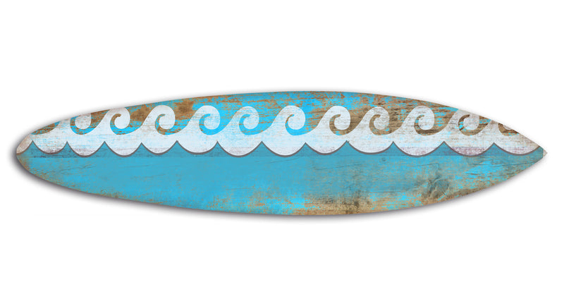 Screen Gems Aqua Surfboard Wall Art-zoom-