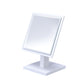 9.25 In Square White Bevelled Mirror On A Pedestal