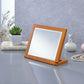 8 In Rectangular Walnut Tilted Bevelled Mirror