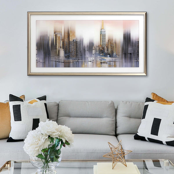 Bright City Day Framed Wall Art