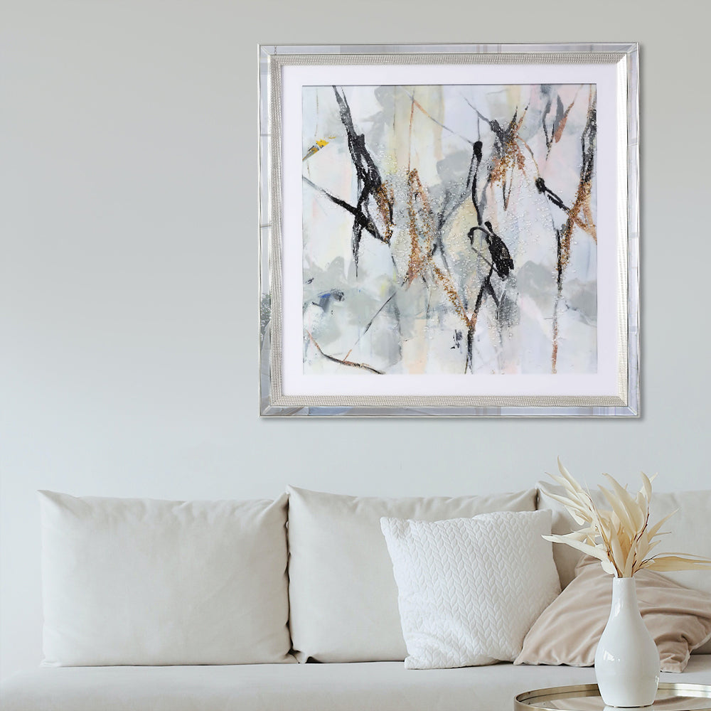 3D Droplets Framed Wall Art-zoom-1