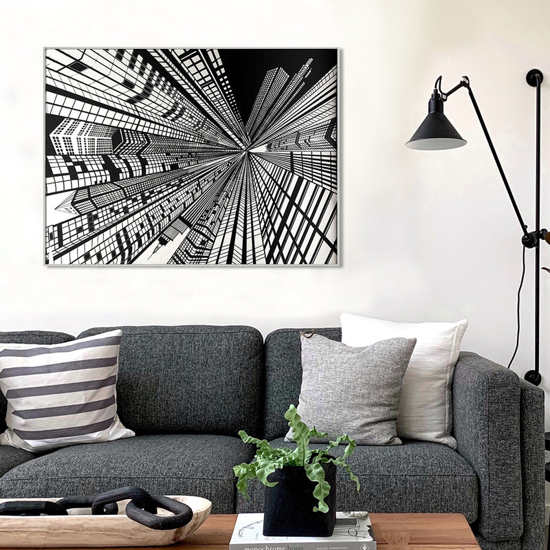 City Buildings Framed Wall Art-zoom-