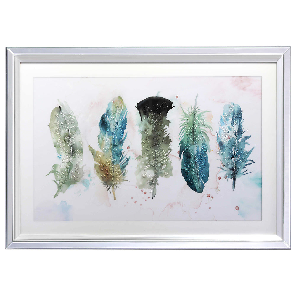 Feathers Framed Wall Art-zoom-2