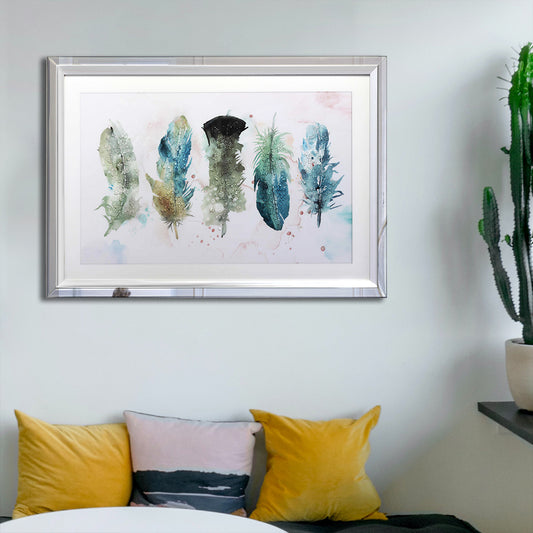 Feathers Framed Wall Art