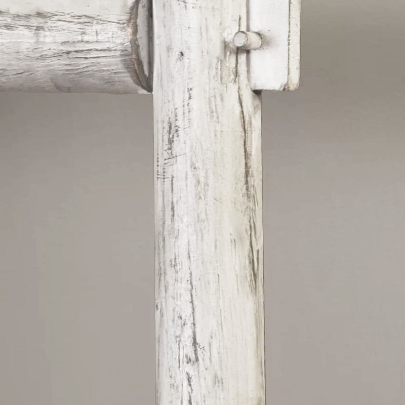 Screen Gems 6 Step Blankrock Decorative Wooden Ladder White-zoom-