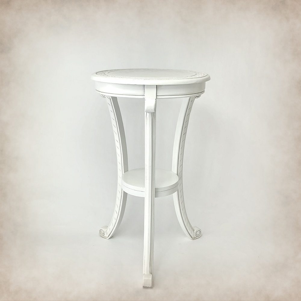 30"H Pedestal White