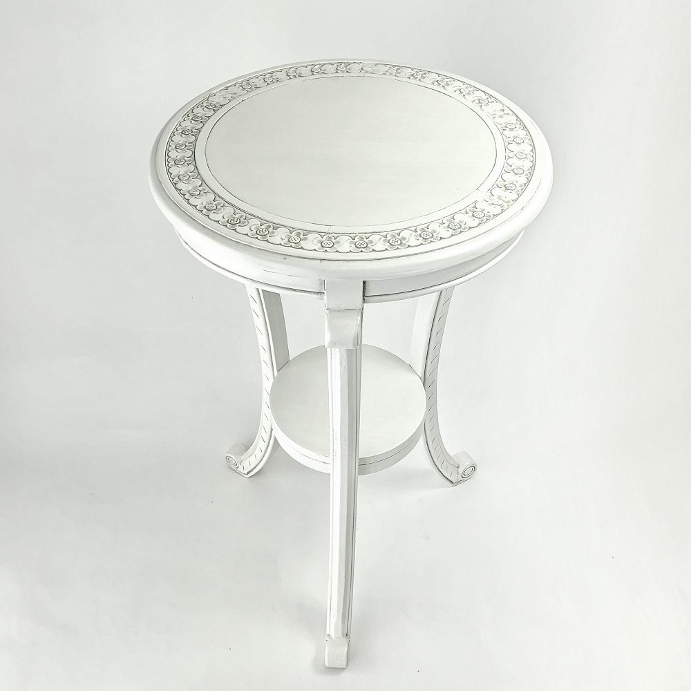 30"H Pedestal White