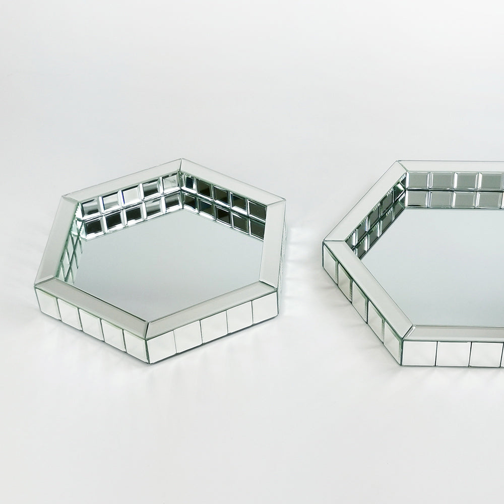 Beveled Mirror Tray