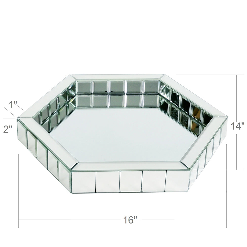 Beveled Mirror Tray