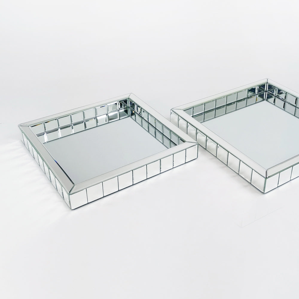 Beveled Mirror Tray