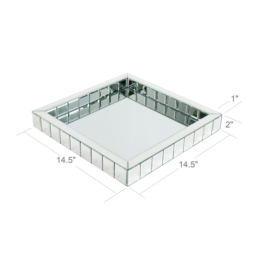 Beveled Mirror Tray