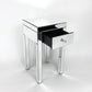 Beveled Mirror End Table