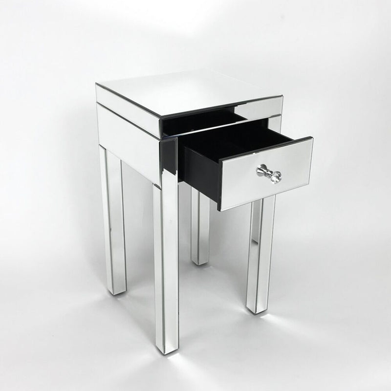 Beveled Mirror End Table-zoom-