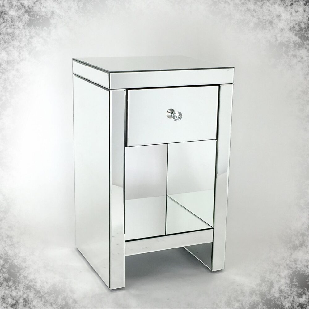 Beveled Mirror Chest Of One Drawer-zoom-1