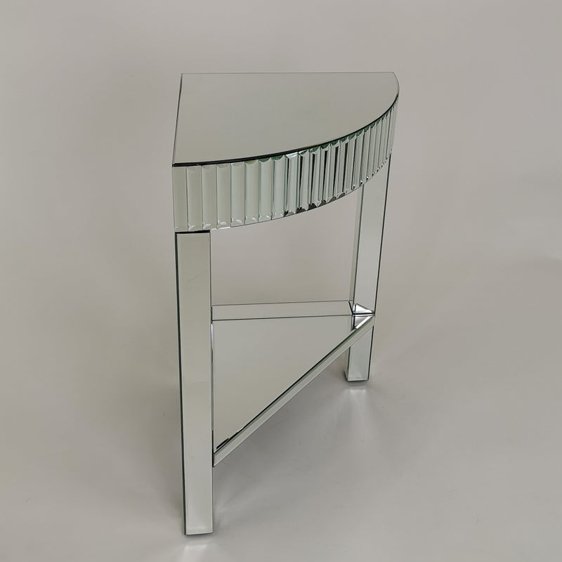 Beveled Mirror Corner Table-zoom-