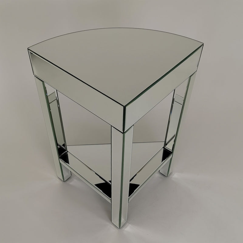 Beveled Mirror Corner Table-zoom-