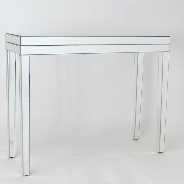 Beveled Mirror Table