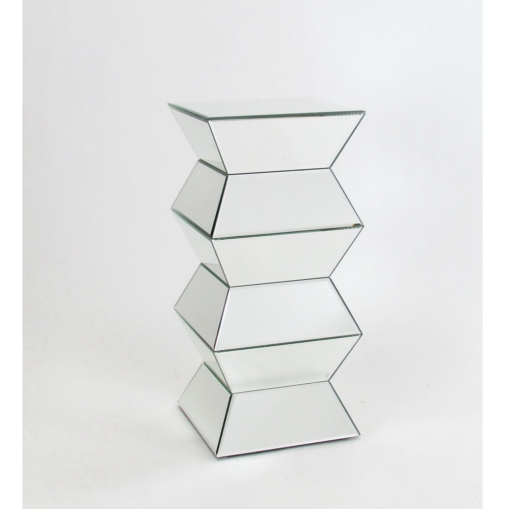 Beveled Mirror Pedestal