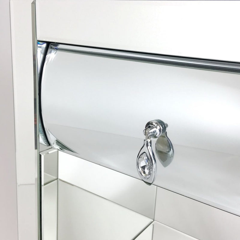 Hot Curved Mirror Chest Of One Drawer-zoom-