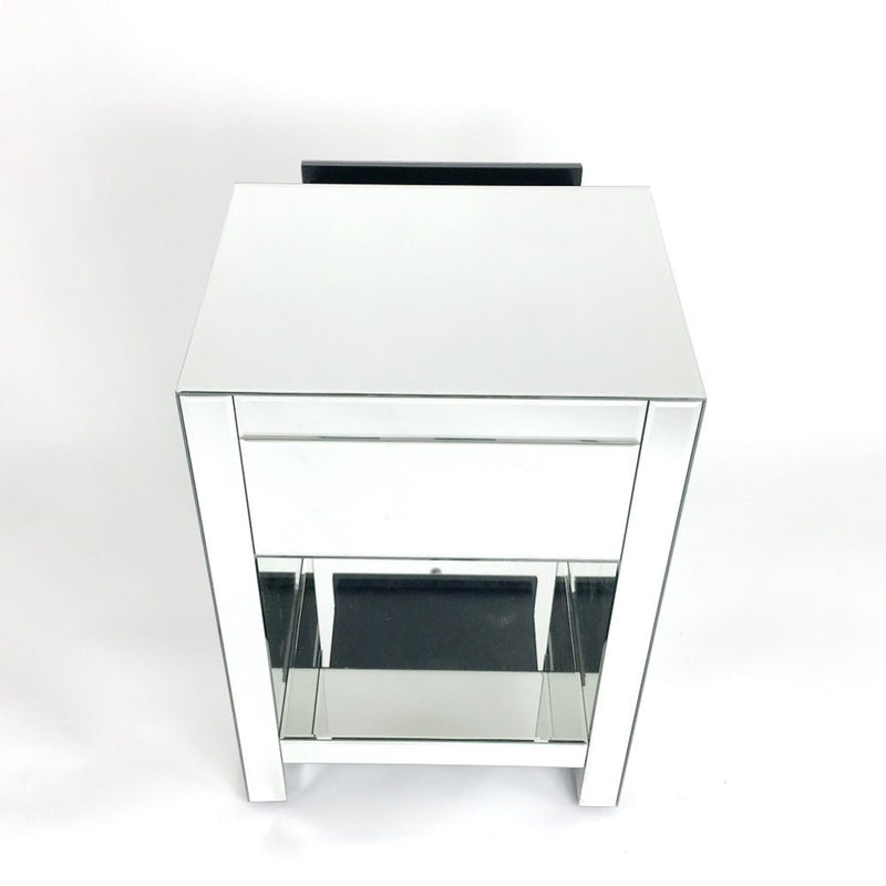 Hot Curved Mirror Chest Of One Drawer-zoom-