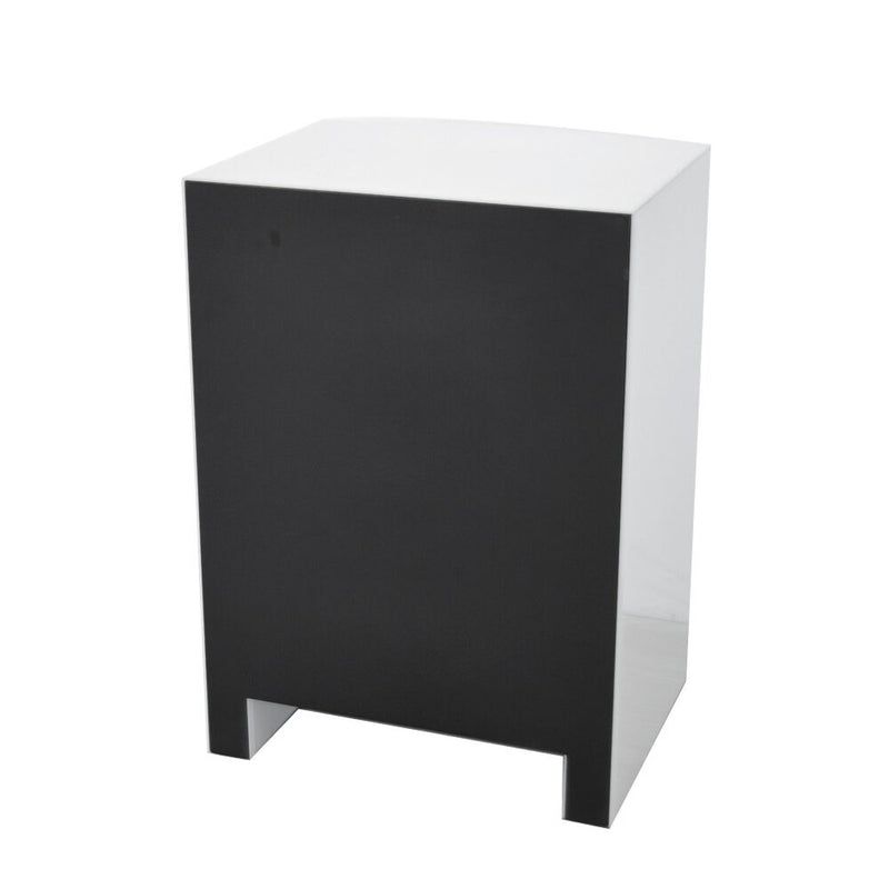 Hot Curved Glass Chest Of 3 Drawers-zoom-