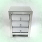 Hot Curved Glass Chest Of 3 Drawers