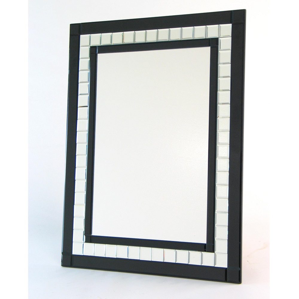 Black Diamond Cut Mirror