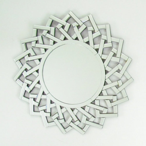 Round Beveled Mirror