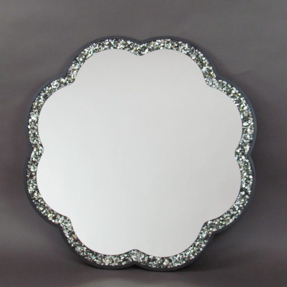 Pebble Shell Beveled Mirror-zoom-1