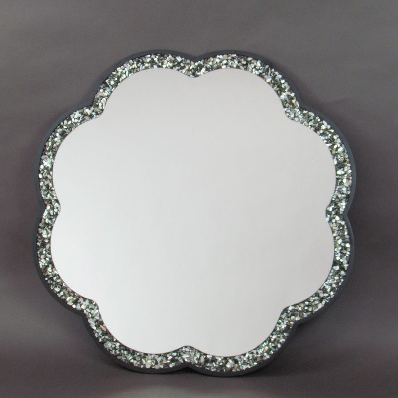 Pebble Shell Beveled Mirror-zoom-