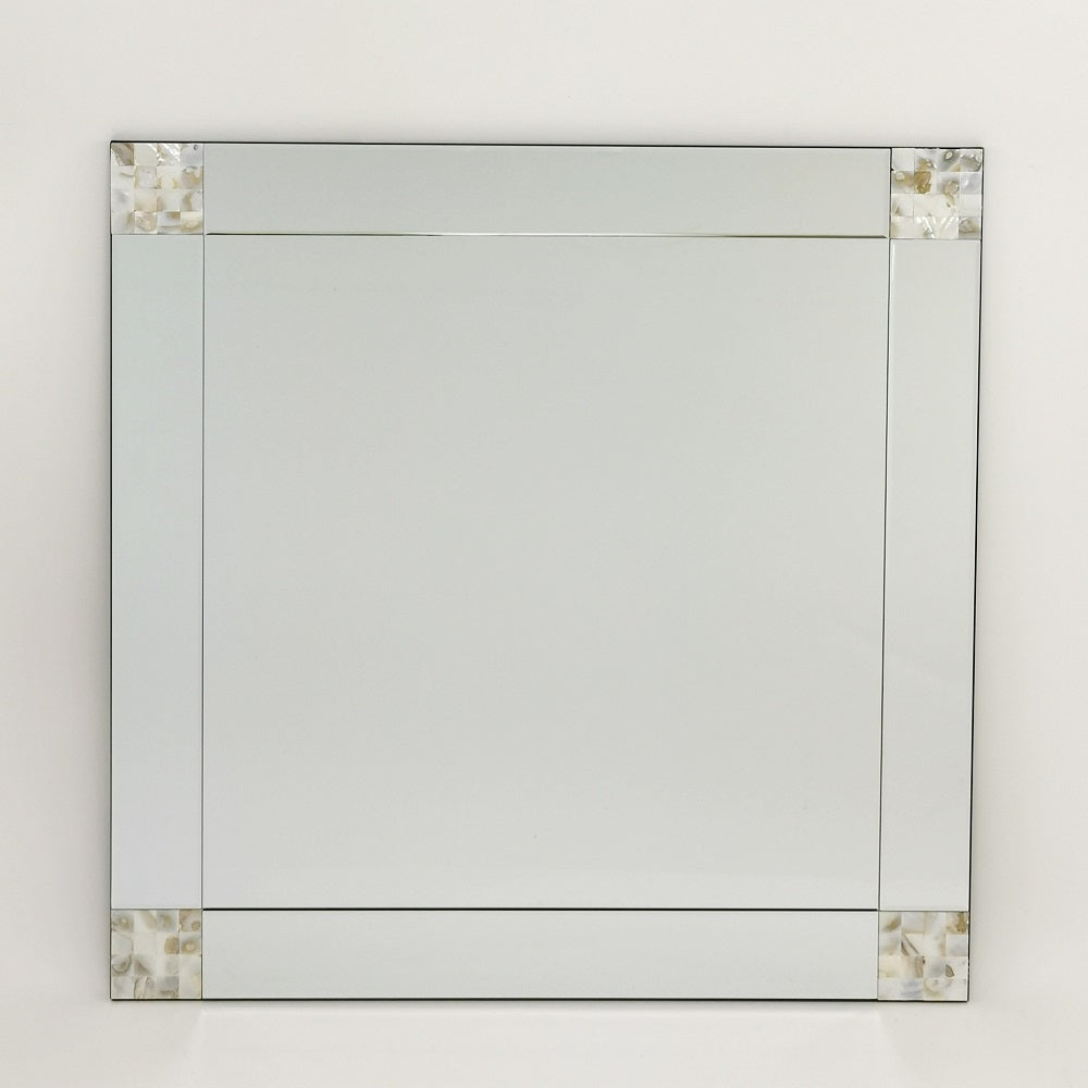 Mother Of Pearl  Beveled Mirror