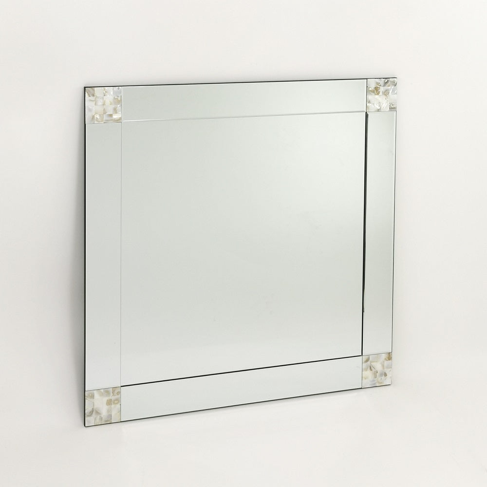 Mother Of Pearl  Beveled Mirror