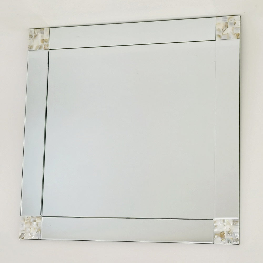 Mother Of Pearl  Beveled Mirror