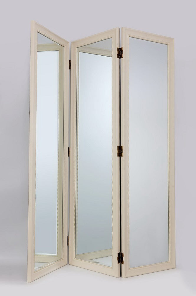 Full Size Dressing Room Divider Ivory