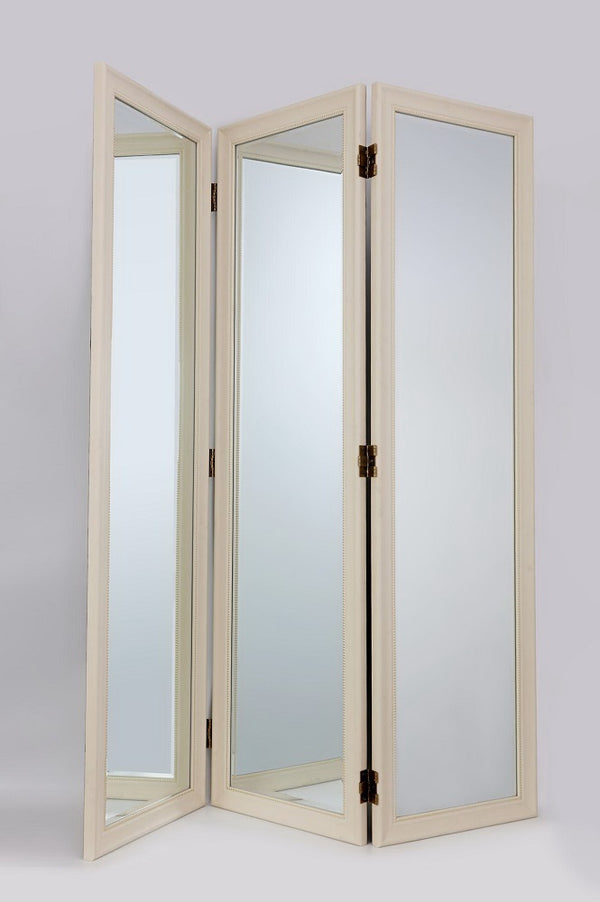 Full Size Dressing Room Divider Ivory