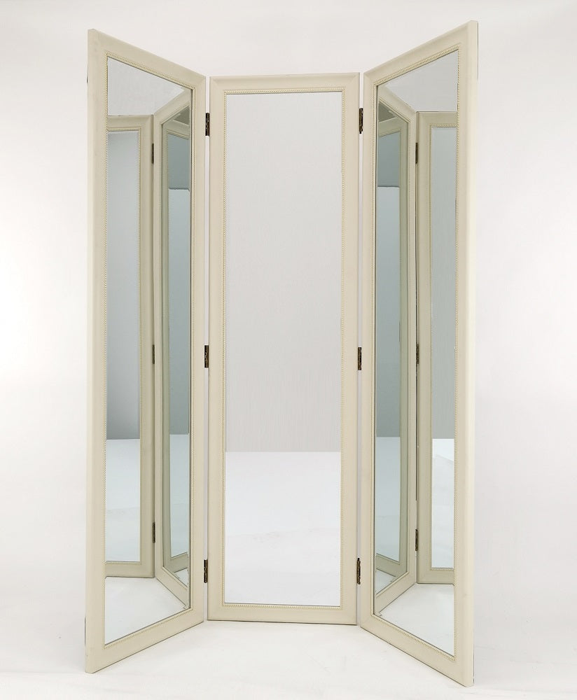 Full Size Dressing Room Divider Ivory