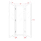 Full Size Dressing Room Divider Resin Gold