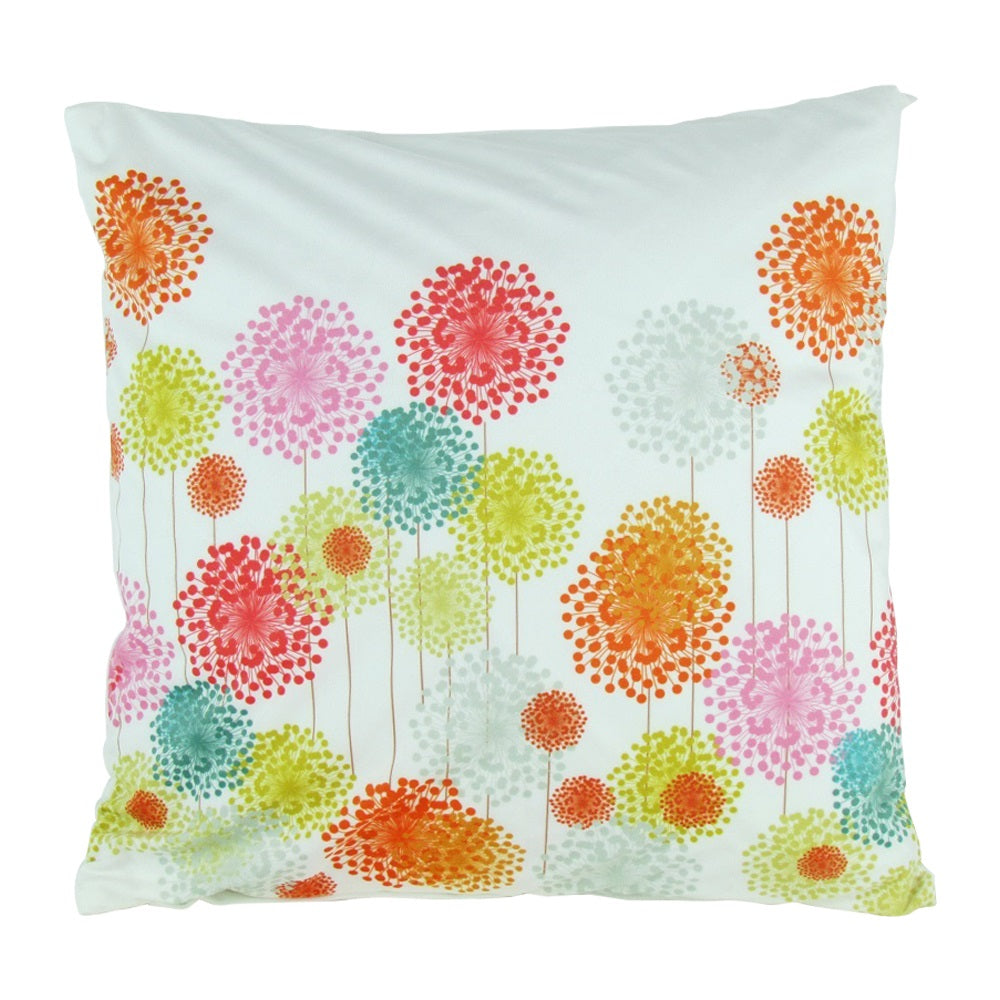 Floral Printed Decorative Pillow 17"X17"-zoom-1