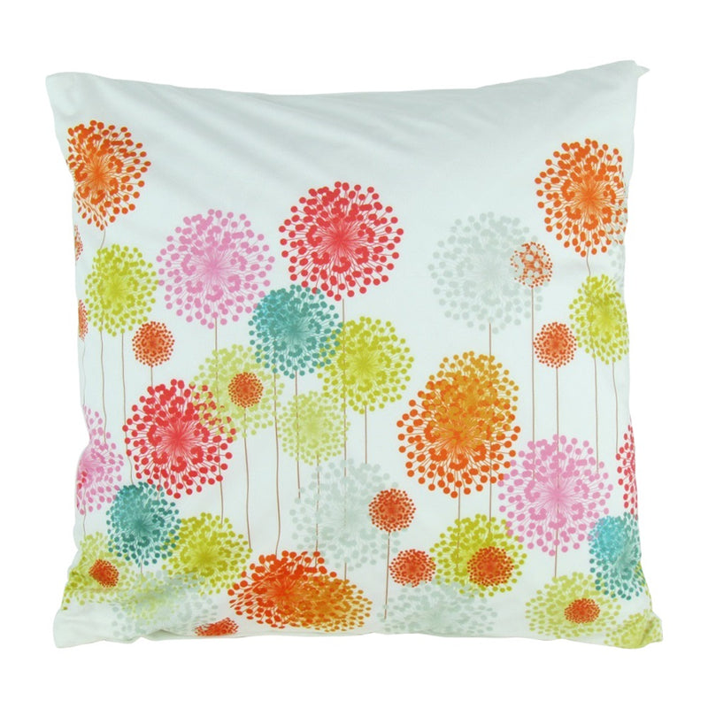 Floral Printed Decorative Pillow 17"X17"-zoom-