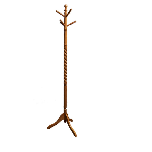 71.5 In Twist Natural Wood Coat Rack